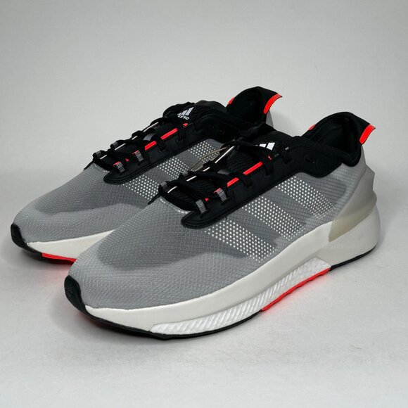 adidas Avryn Men's Trainer Sneaker (HP5969)  Core Black / Solar Red NEW - Picture 5 of 9